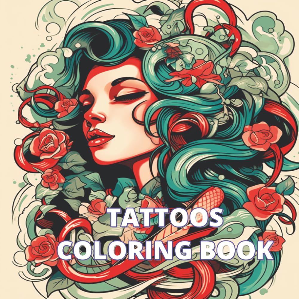TATTOOS COLORING BOOK
