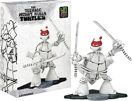 Teenage Mutant Ninja Turtles Leonardo Black and White Original Sketch Ver. Previews Exclusive Action Figure