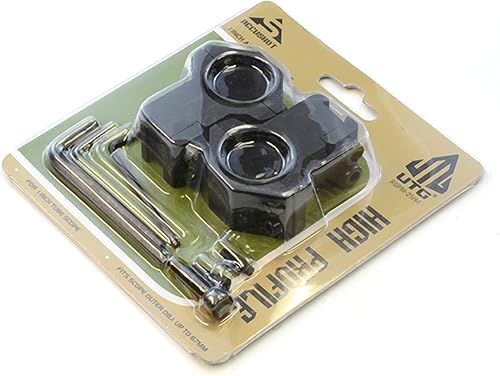 Miniatura 2 de UTG 1 2 anillos de pistola de aire de alto perfil con pasador de parada