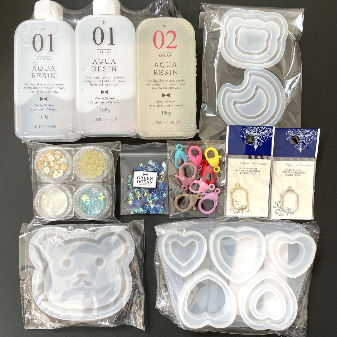 Amazon.co.jp: ⑥ レジン用品 まとめ売り グリーンオーシャン 福袋 
