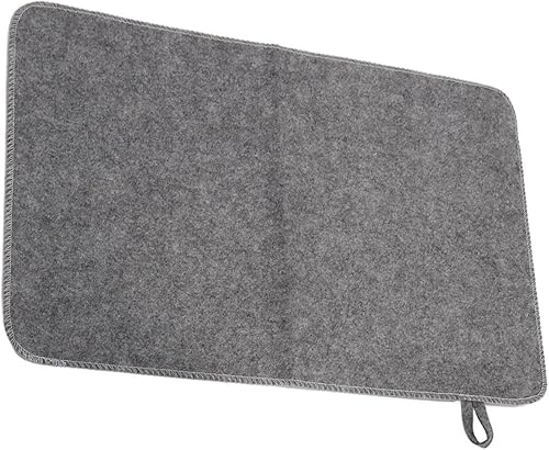 Miniatura 5 de Dioche Cojín de fieltro para sauna, tapete de aislamiento térmico para sauna, baño, casa, ducha, portátil y absorbente de agua, para hombres y