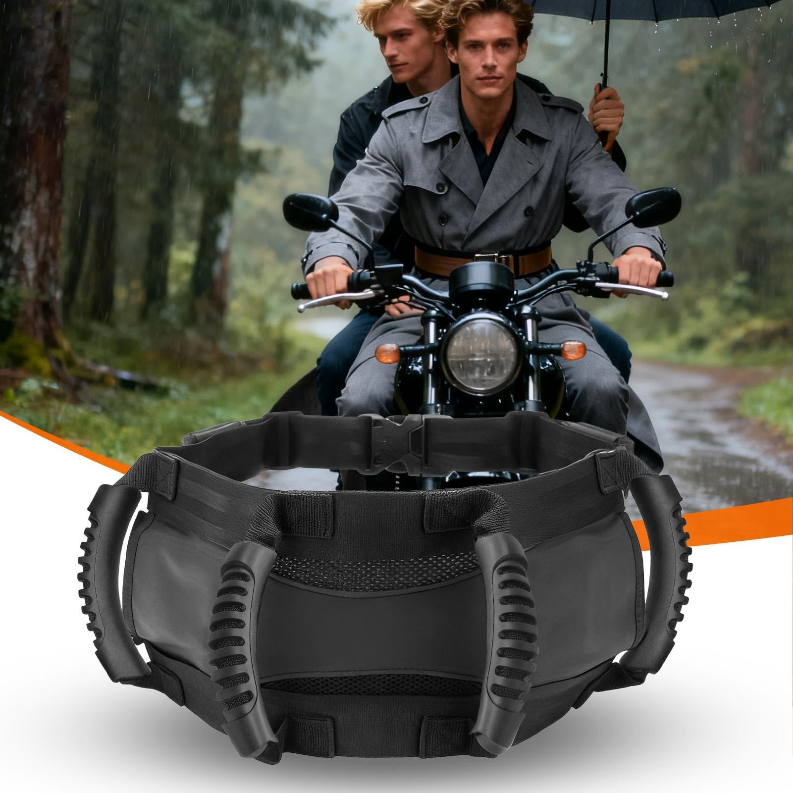 Confortable Prise Siège Arrière, Poignée De Passager De Moto Universelle, Harnais De Passager Pour Moto, Poignée Siège Arrière Motocross, Pour Quad Motoneige