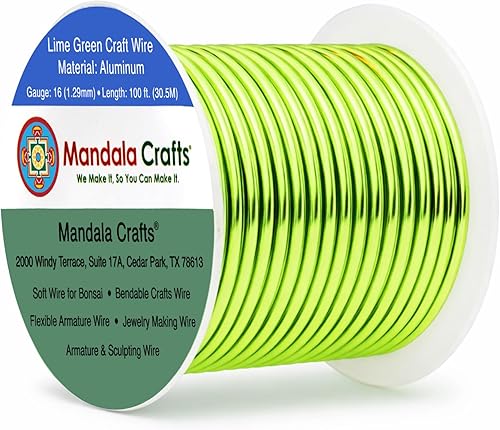 Vista 28 de Mandala Crafts - Alambre de aluminio anodizado de calibre 10 para manualidades de joyería - 32 pies de alambre flexible de cobre coloreado - Doble