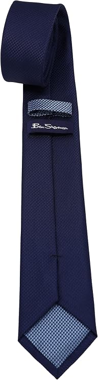 Ben Sherman Men's Textured Solid Necktie | Classic Modern Tie for Business & Formal Wear