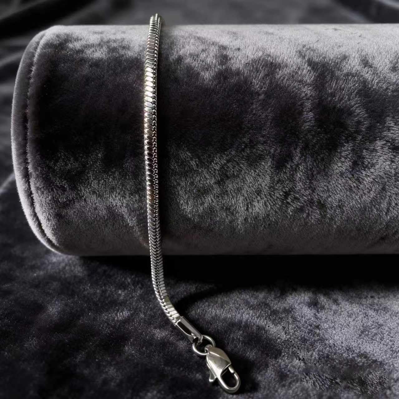 Men's S925 Sterling Silver Bracelet, Casual Elegant Men's Jewelry, Snake Chain Bracelet Large to Small Sterling Silver Gift for Men - Image 3