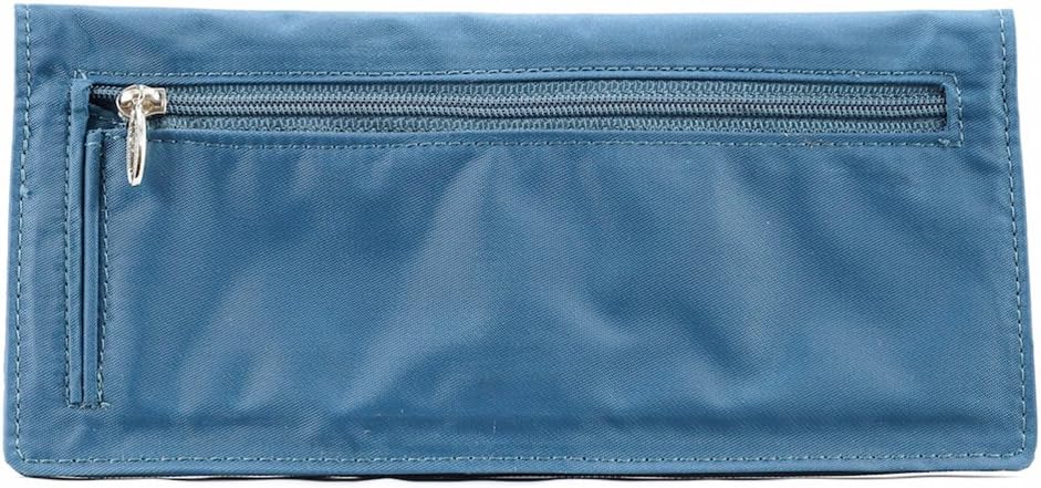 Big Skinny Women's Executive Bi-Fold Checkbook Slim Wallet, Holds Up to 40 Cards, Ocean Blue : Clothing, Shoes & Jewelry