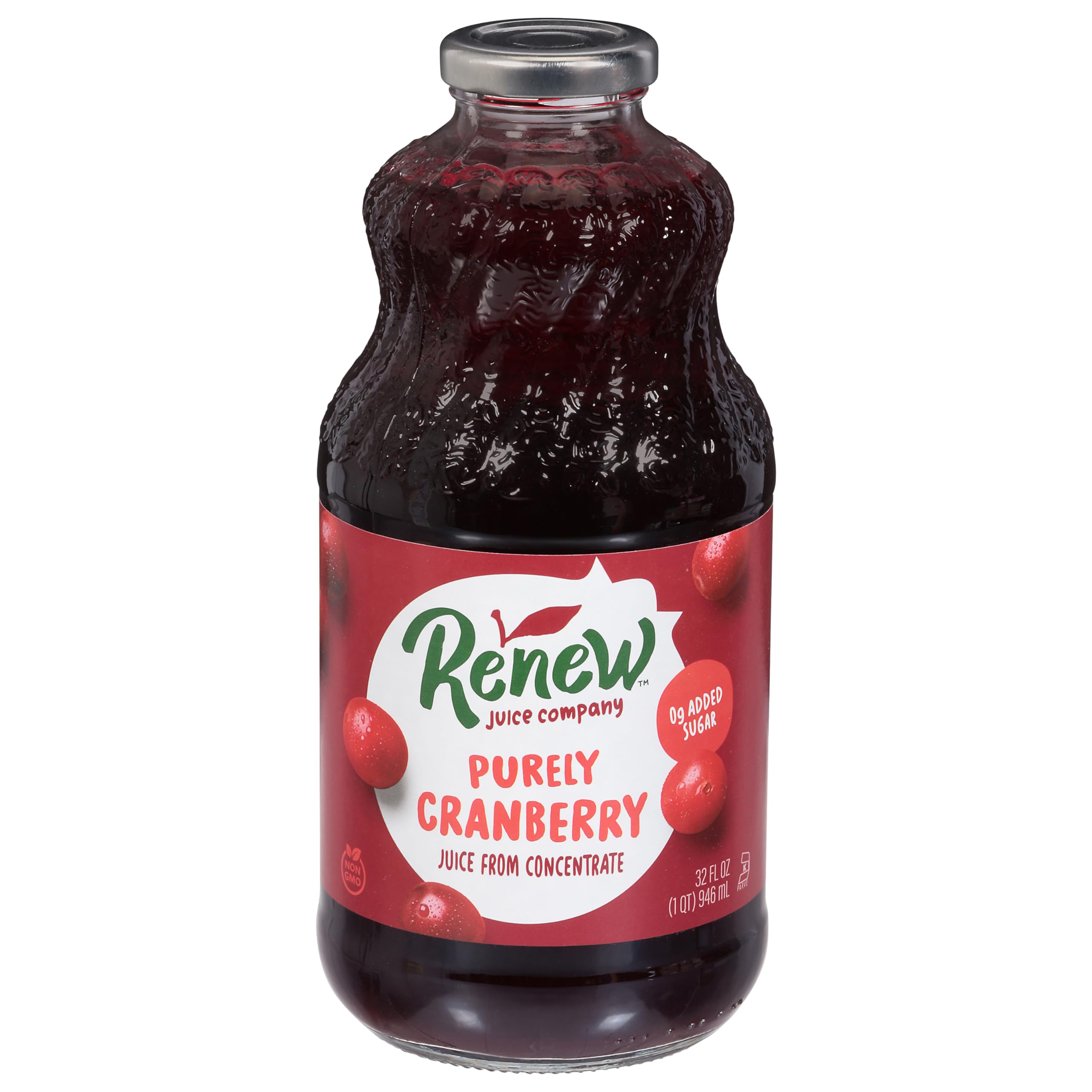 Renew Juice Company, Purely Cranberry Juice, 32 Fl Oz