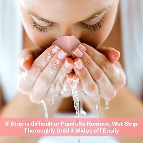 Miniatura 6 de 70 tiras faciales de carbón de bambú para puntos negros, tiras de limpieza de poros, removedor de espinillas de nariz, tira de carbón de limpieza