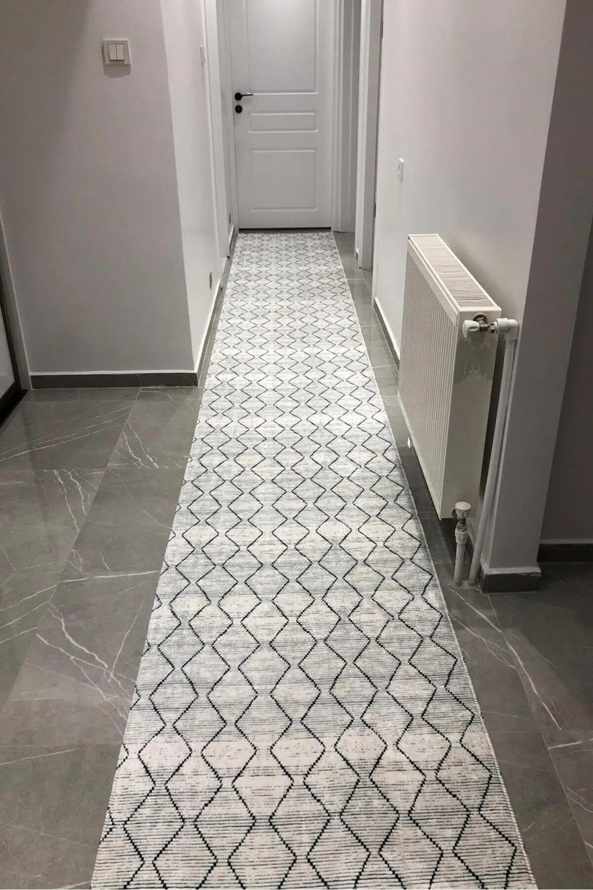Monnhein Çok Renkli Yolluk Berrak - Yıkanabilir, Kaymaz Taban, Dijital Baskılı, Leke Tutmaz, İnce Hav, Modern Koridor, Mutfak, Antre ve Salon için Dekoratif Yolluk