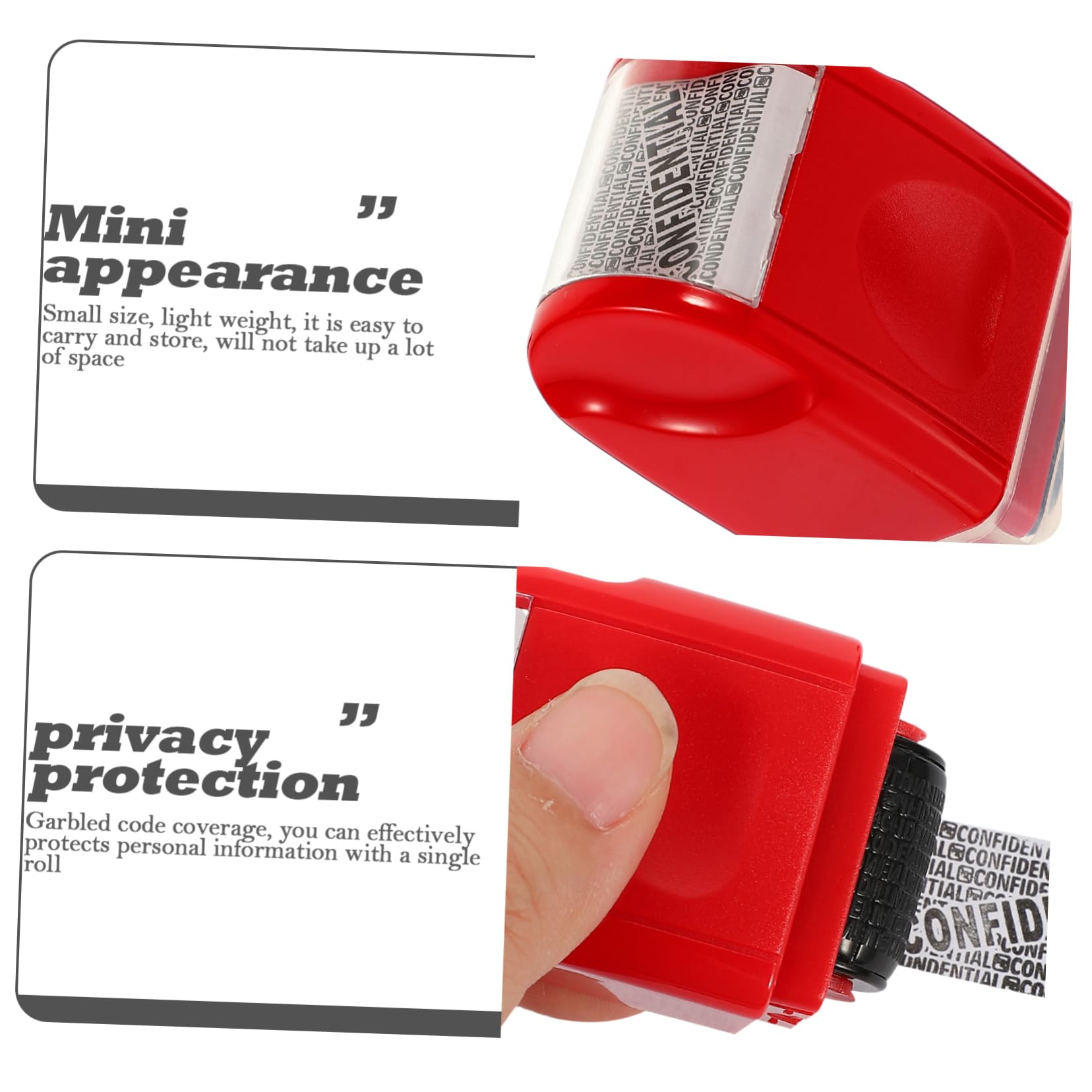 5pezzi Roller Multifunzionale Per Protezione Della Privacy Per Documenti e Copertura Per Sensibili Design Portatile e