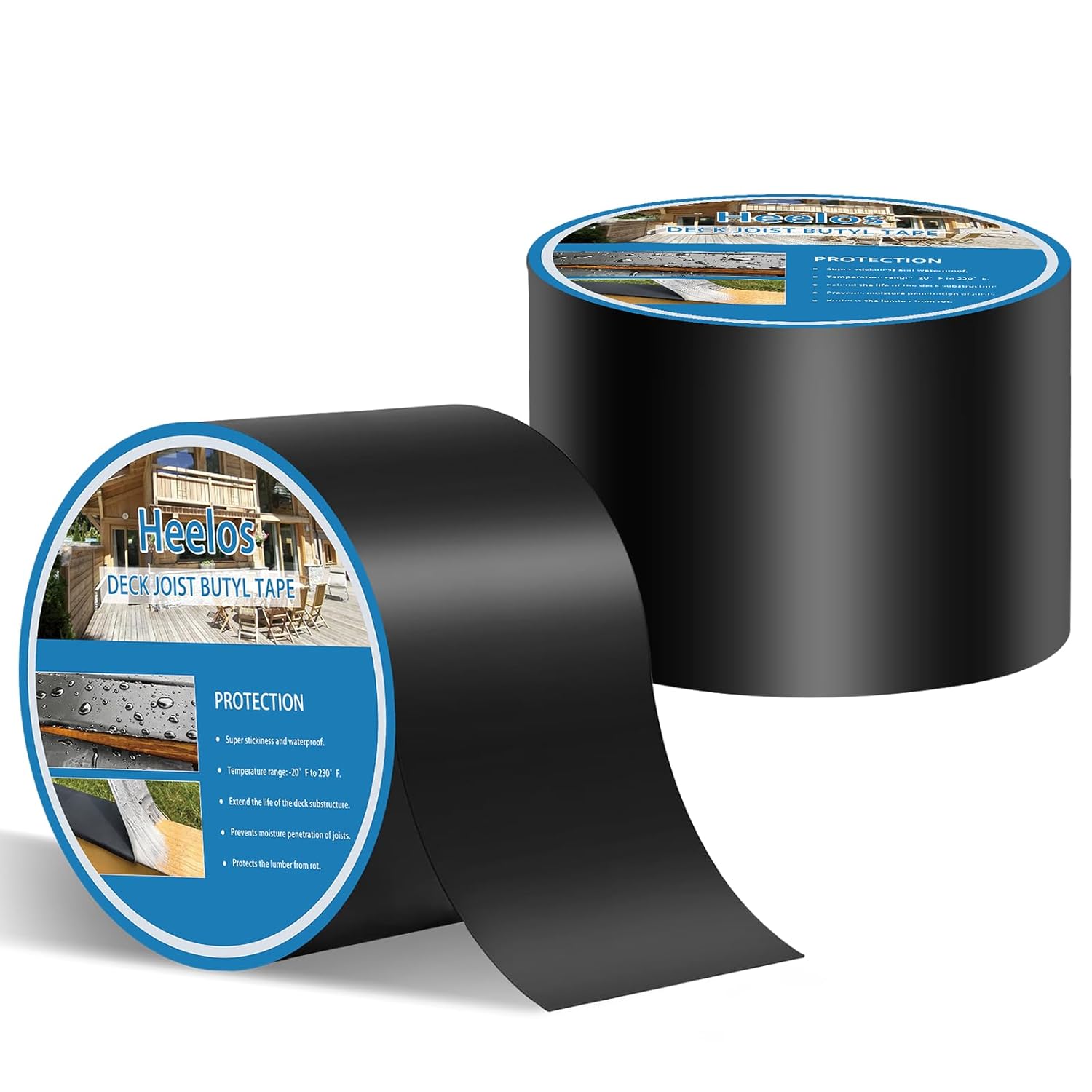 Joist Tape for Decking 2''×50' 10 Pack and 6''×50‘ 2 Pack and 4''×50‘ 2 Pack