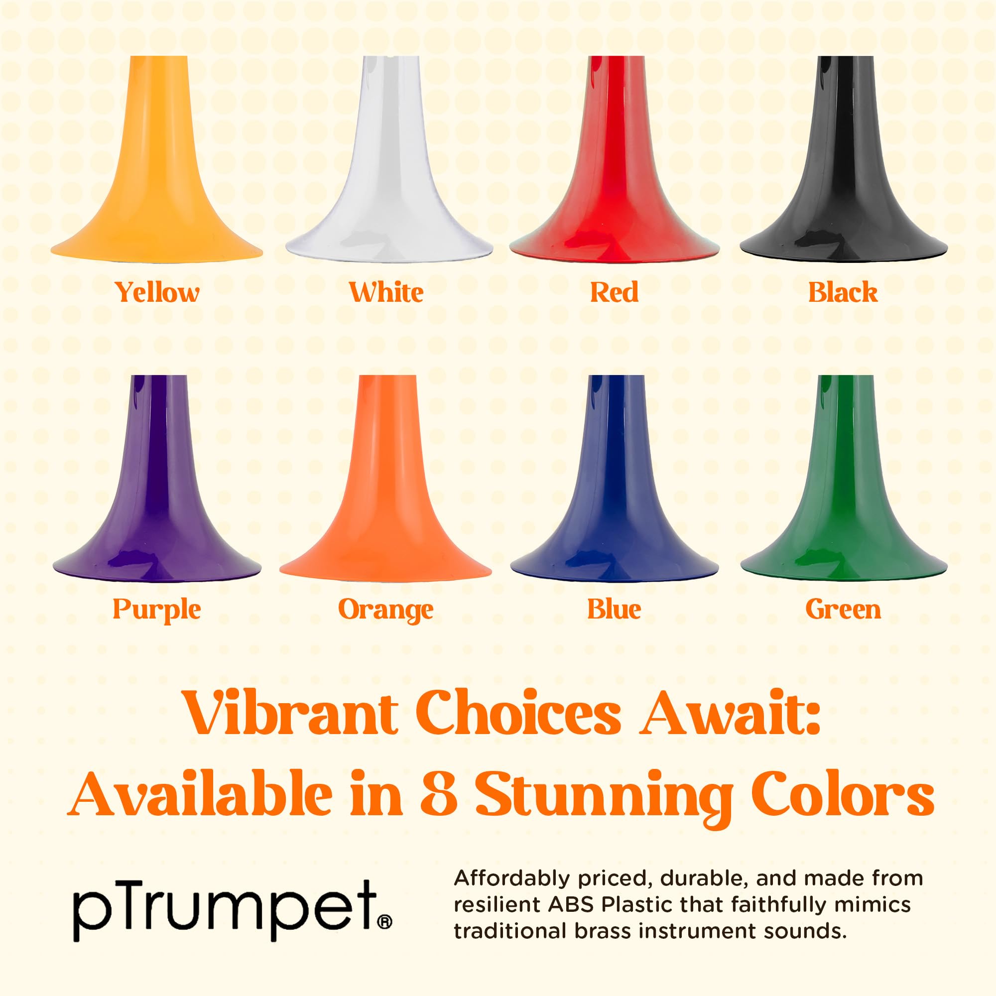 Amazon.com: pTrumpet Bb Plastic Trumpet - Durable pInstruments