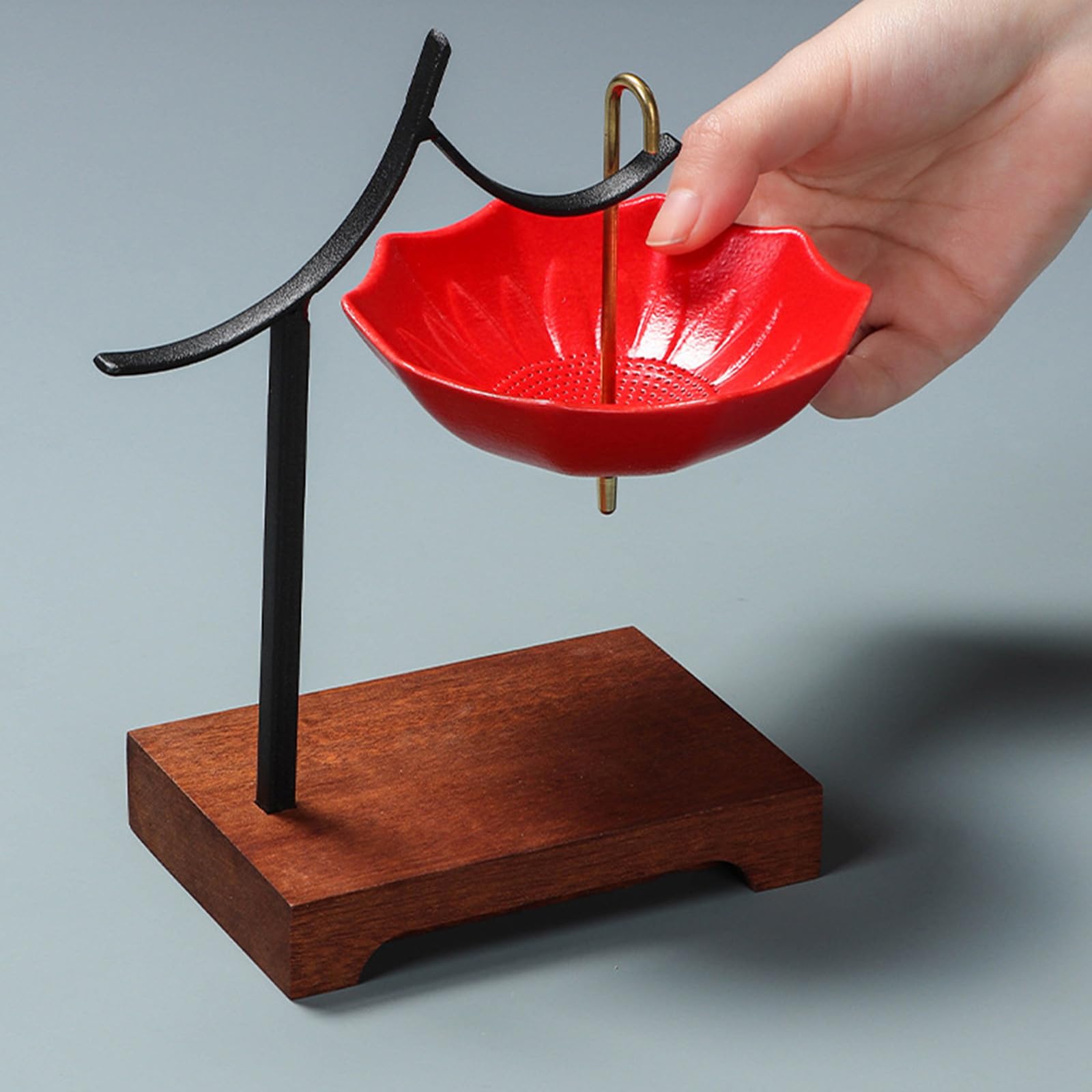 Set filtri per caffè e tè in Ceramica con Supporti in Legno Accessori per tè Cinese Perfetto Come Regalo Regala Forniture per la Preparazione della Birra Kungfu
