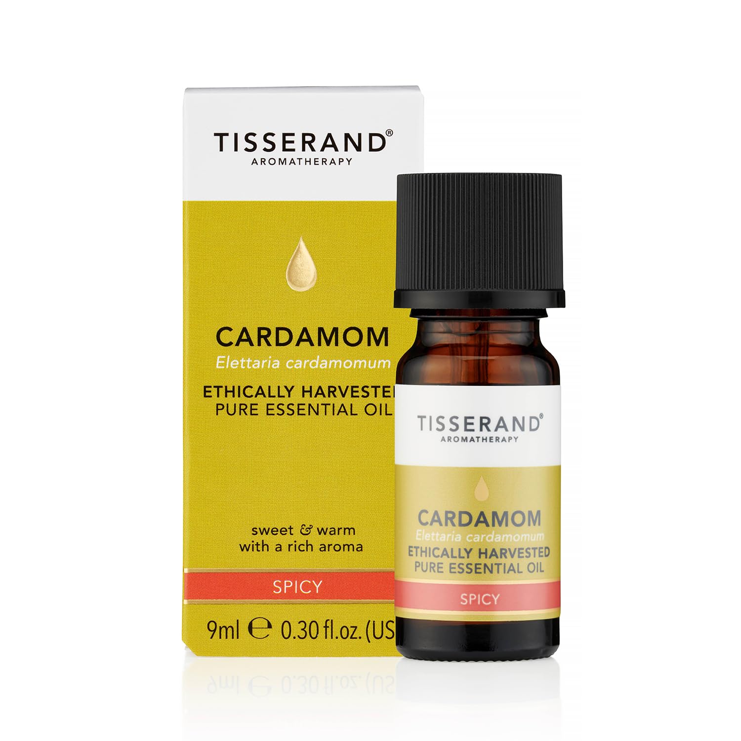 Tisserand Unisex - Cardamom Ethically Harvested Essential Oil - 9Ml