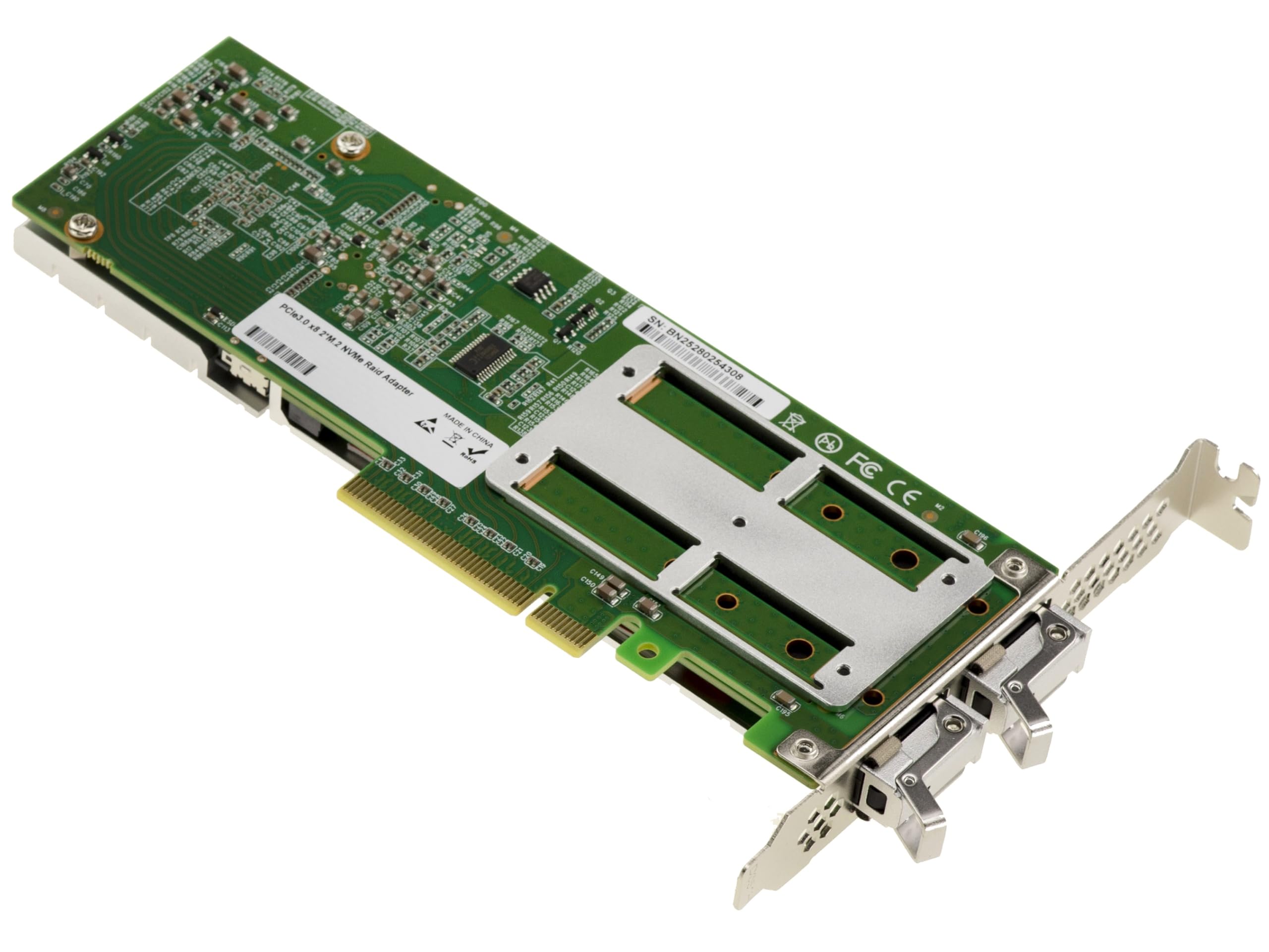 KALEA-INFORMATIQUE Carte PCIe x8 Raid 2 SSD M.2 Hot Swap double SSD NVMe RAID