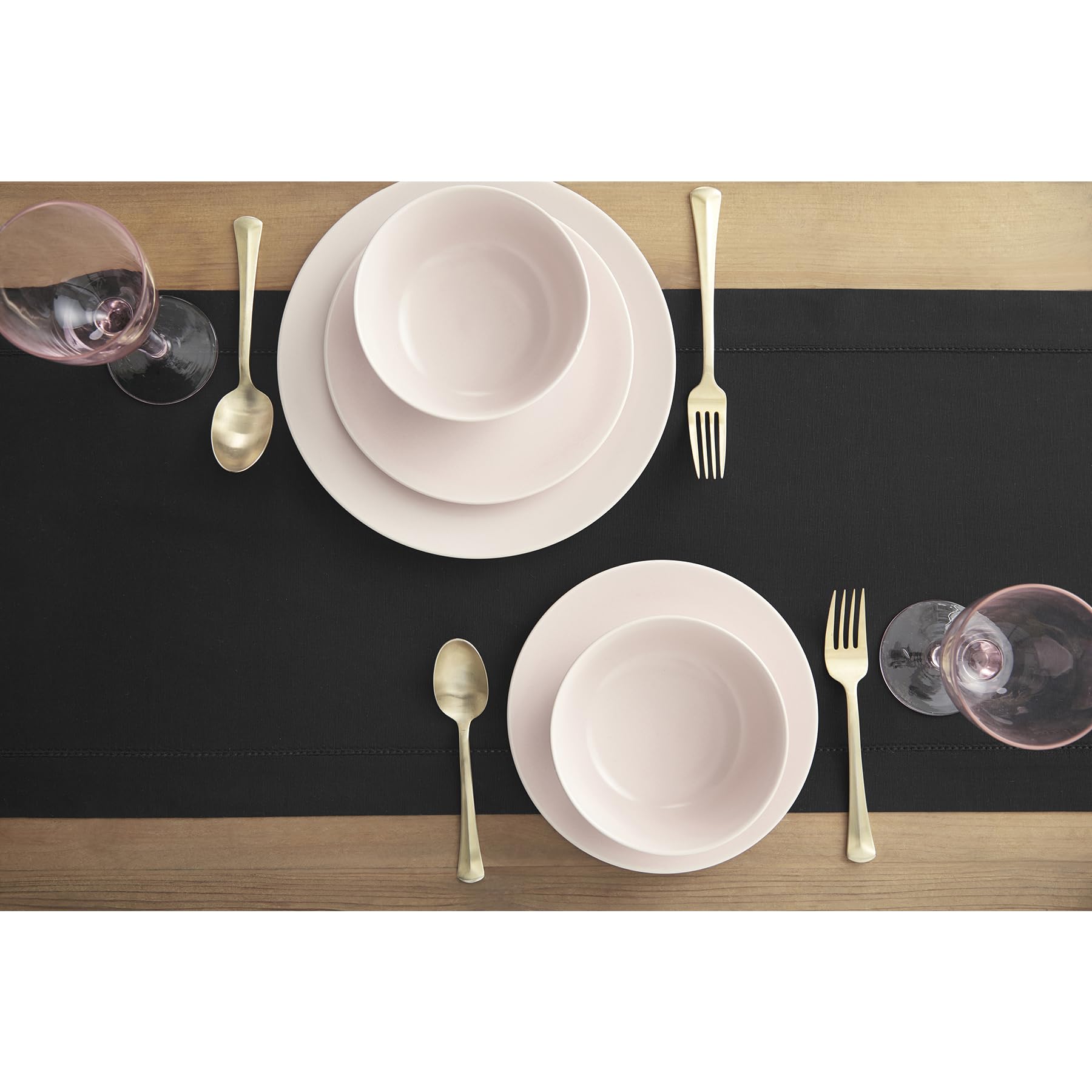 Solino Home Czarny bieżnik na stół o długości 300 cm – bawełniany lniany bieżnik na stół do jadalni, 35 x 300 cm, idealny na ślub, imprezy, wiosnę, Dzień Matki, dekoracje wielkanocne