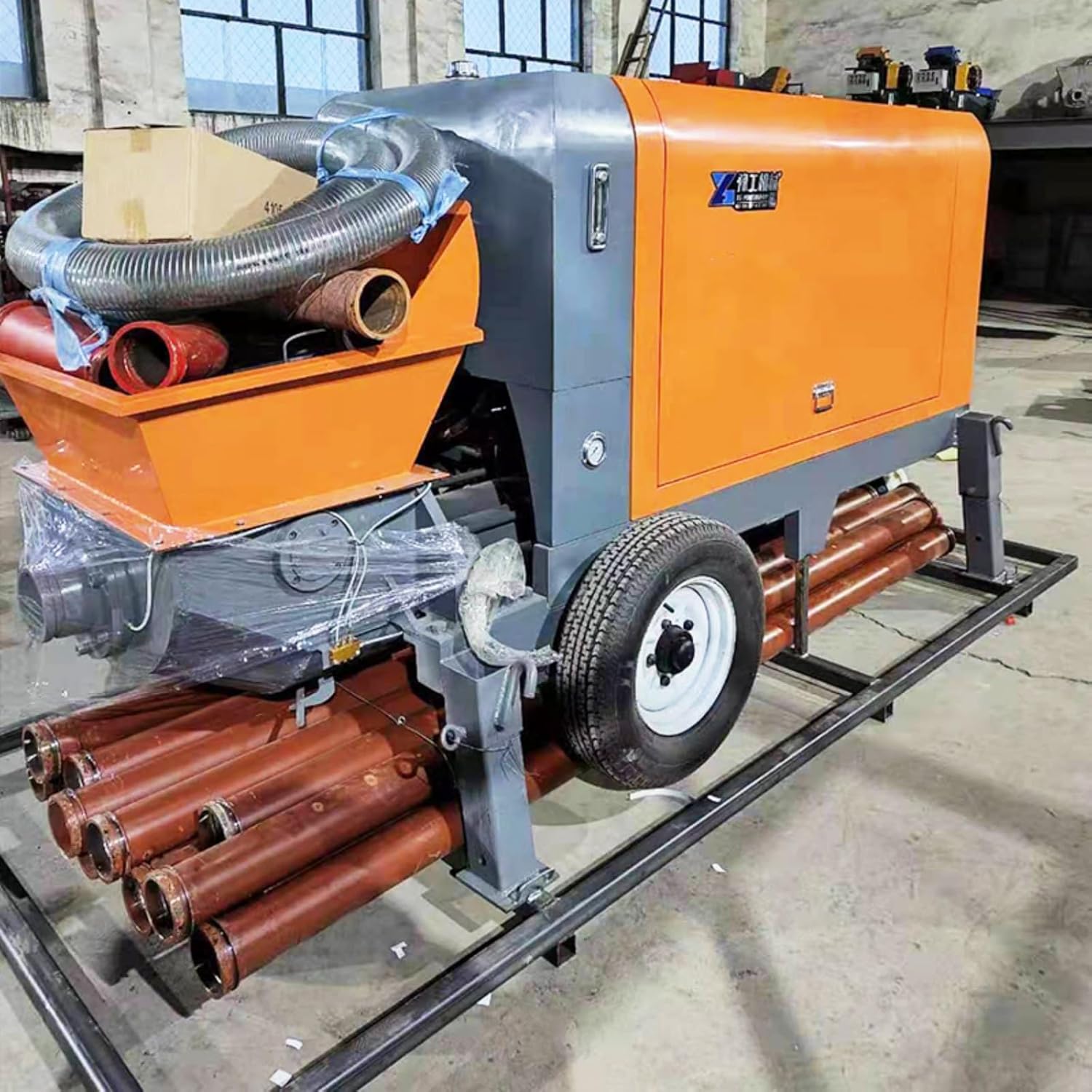 Concrete Pump for Efficient Large-Scale Construction Projects, Mobile Hydraulic Concrete Pump for Fast Delivery