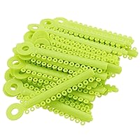 Vista 8 de Lazos dentales de ligadura de goma elástica de ortodoncia multicolor 1040 PCS/BOLSA (AMARILLO (2 #))