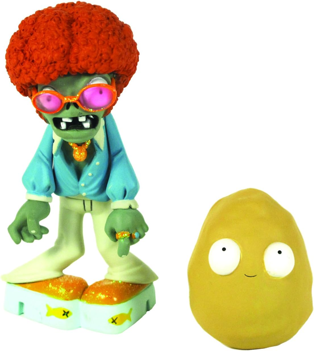Jazwares Plants vs Zombies Figures 3'' Disco Zombie with Walnut
