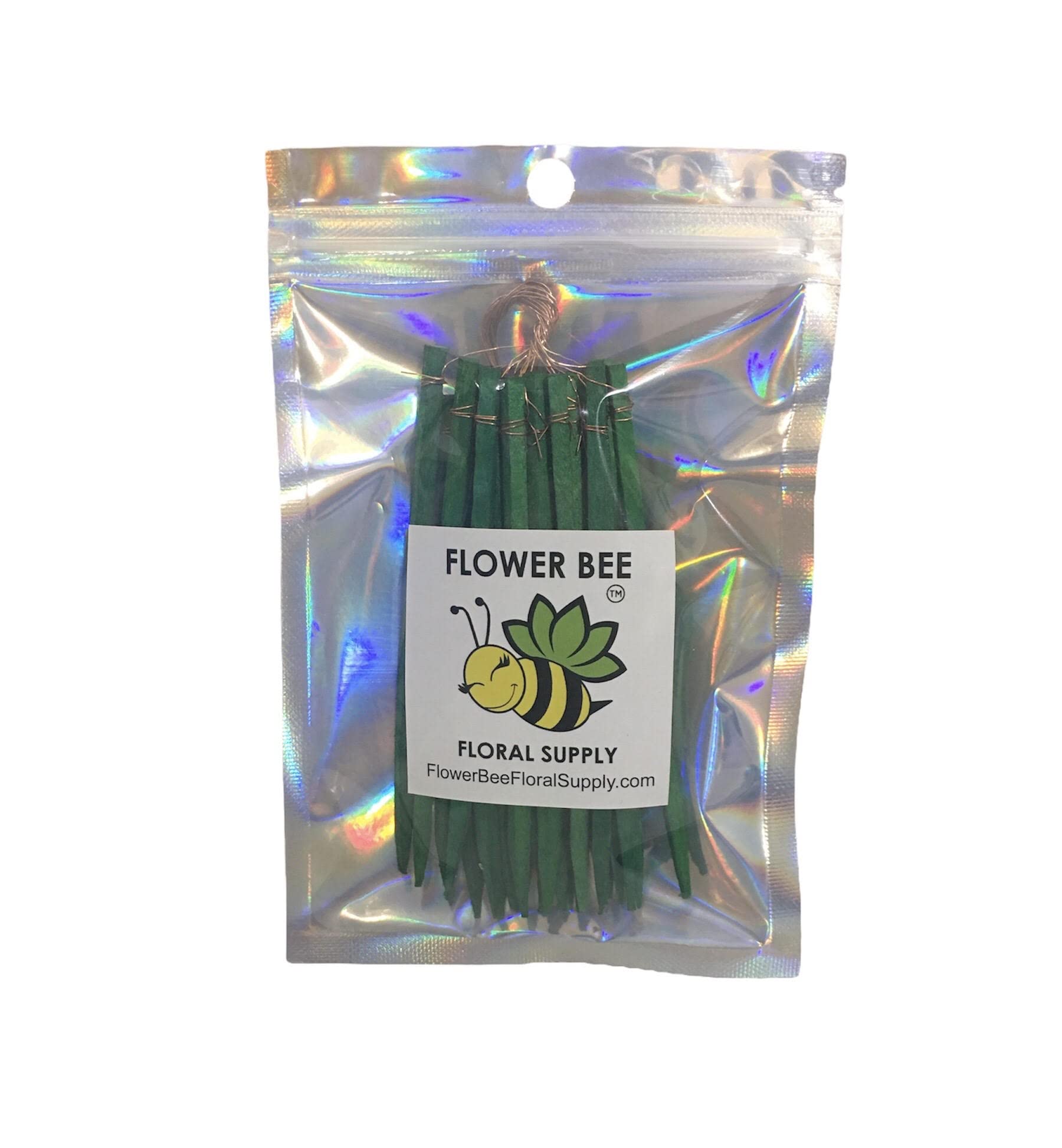 Floral Wired Wood Picks, 25 Count 7 Inch ~Premium Florist Quality with Resealable Packaging 7 INCH (25 Ct)