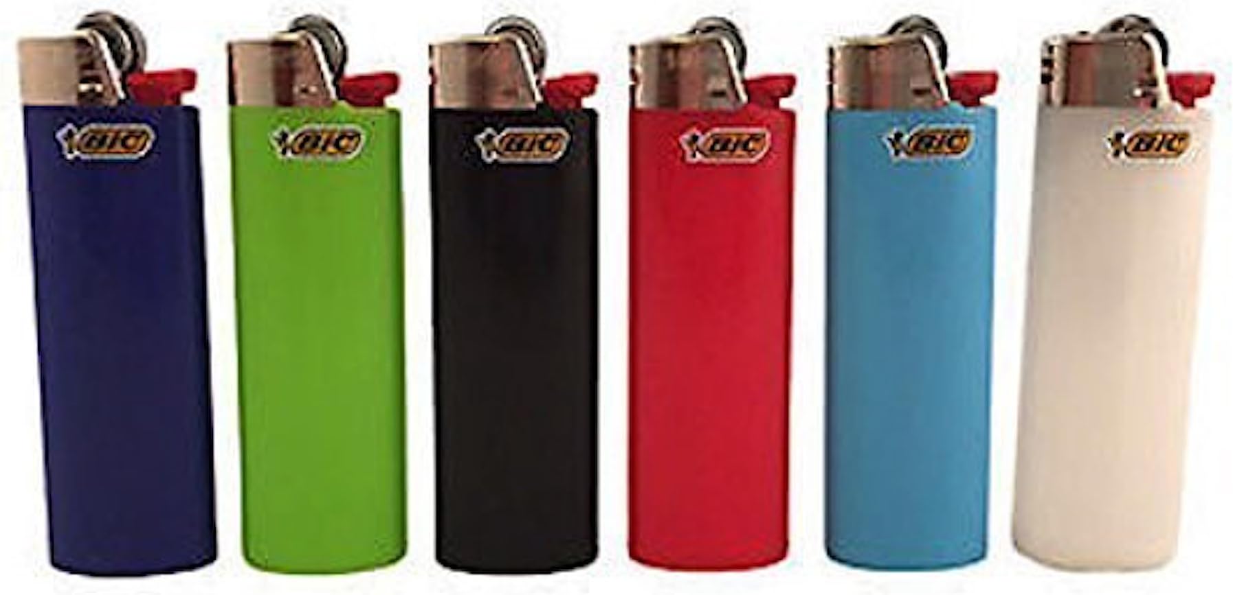 Lot of 4 BIC Black Classic Full Size Lighters New