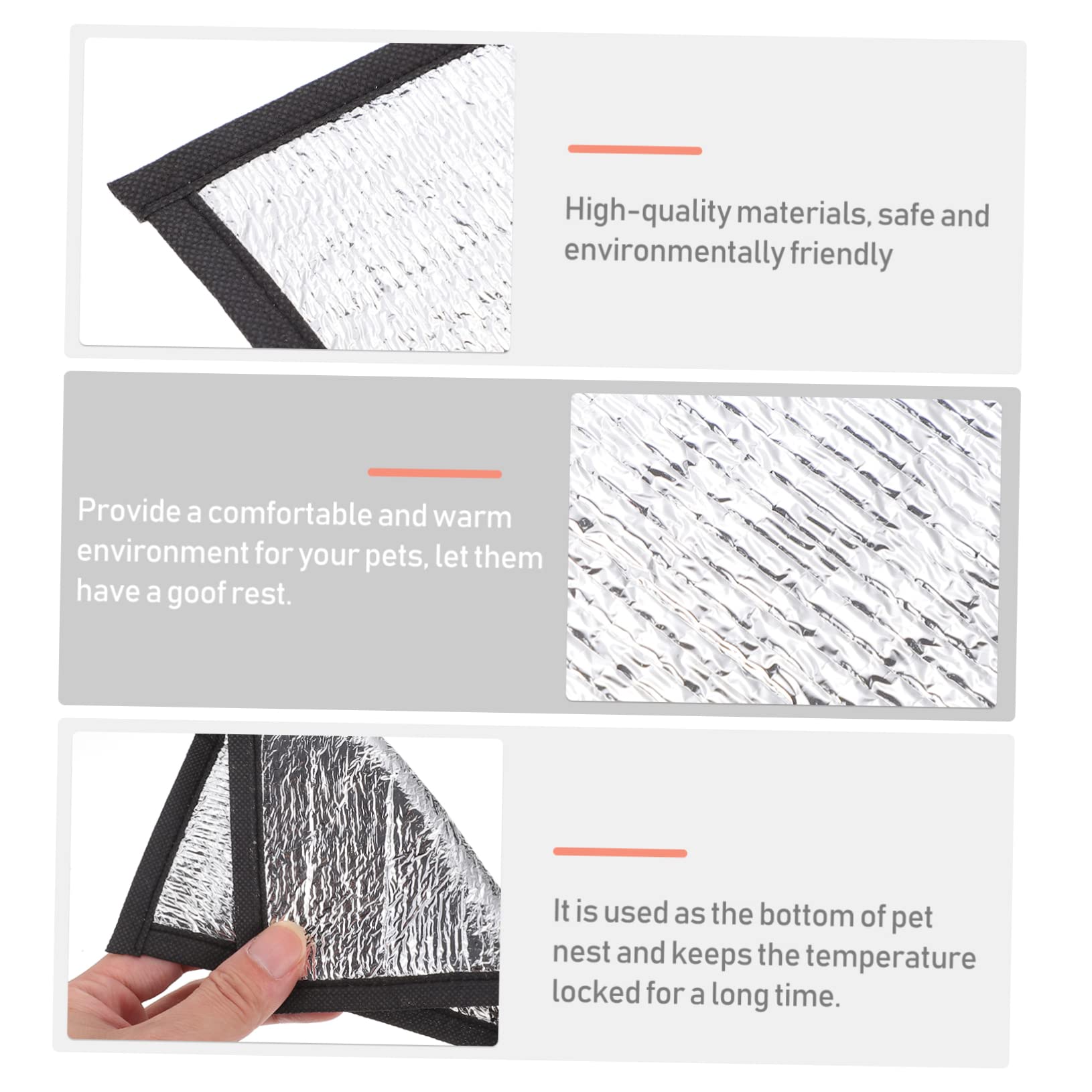 Toddmomy 3Pcs Reptile Heating Pad Thermal Insulation Mat for Snakes Lizards Turtles Easy to No Electricity Required for Warmth Terrariums