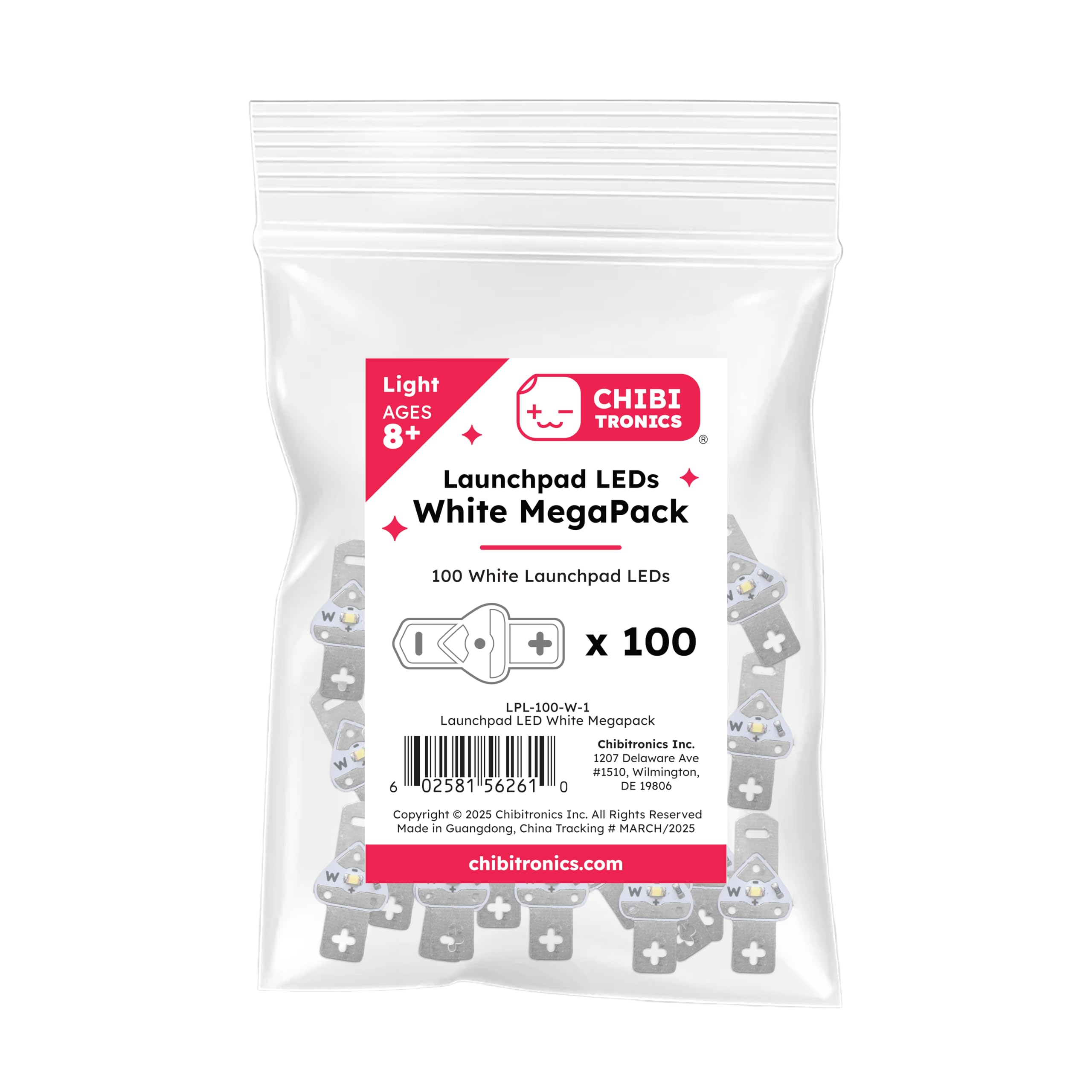 Launchpad LED White MegaPack (bianco, 100 pezzi)