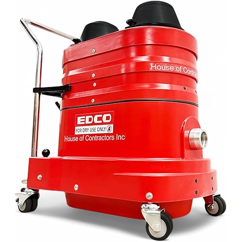 HOC EDCO VAC-200 200 CFM Vacuum with 3.2 HP Dual Electric Motor Single Phase + HEPA Filtration - North American Made