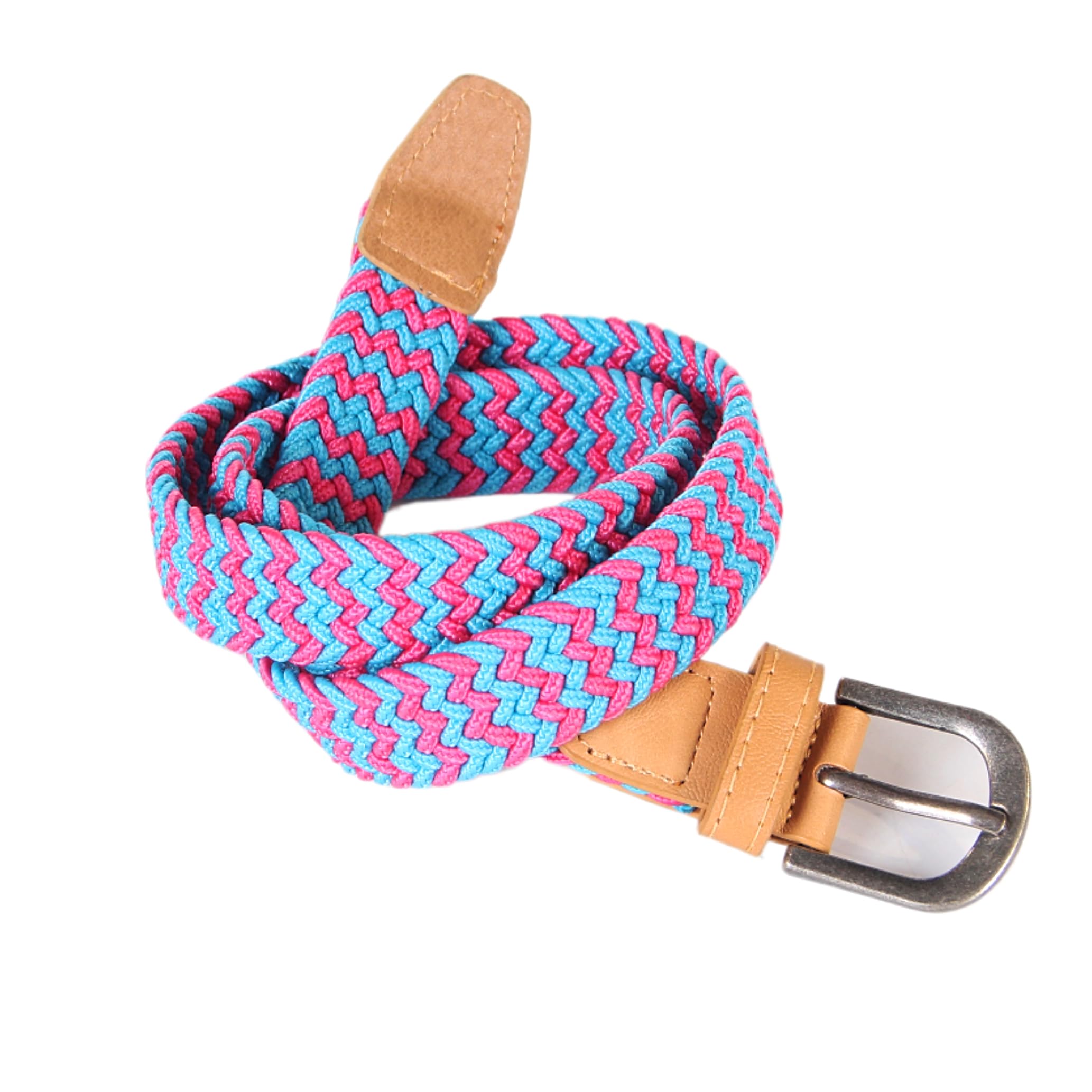Braided Stretch Cord Belt for Boys &amp; Girls | Elastic Woven Belt for Children | Adjustable Fit, Multiple Color