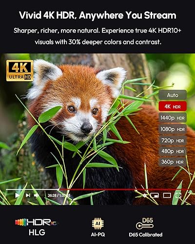 Miniatura 3 de Proyector 4K HDR 1400 ANSI Ultra HD Proyector inteligente portátil con Wifi6 y Bluetooth, HDMI eARC, DD+, NFC, enfoque automático para cine en casa,