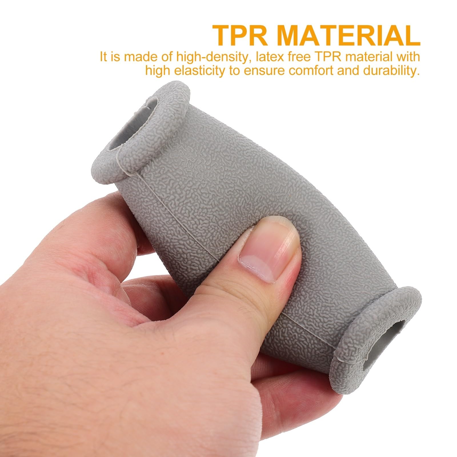 Empuñaduras para Muletas Debajo del Brazo de Tpr Antideslizantes, 10 Piezas Gris para Muletas de Aluminio Estándar, Accesorios Profesionales de Soporte para Movilidad y Uso Médico