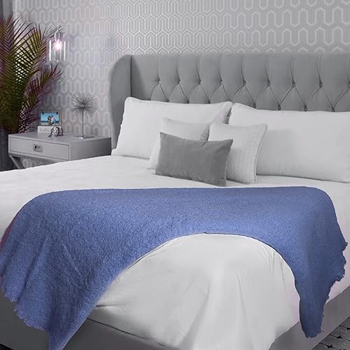 Biddy Muprhy Ultra Soft Irish Mohair & Wool Throw Blanket,