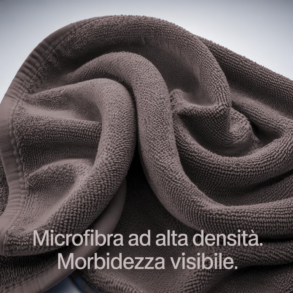 Asciugamano Sportivo in Microfibra Super Assorbente 30x100 cm Grigia – Fascia Fitness Multiuso per Palestra, Corsa, Yoga – Rinfrescante da Bagnata, Antisudore da Asciutta (Grigio)