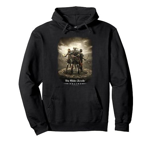 Elder Scrolls Online Trio of Tamriel Video Game Pullover Hoodie - Adult Unisex - Sage Green - XX-Large