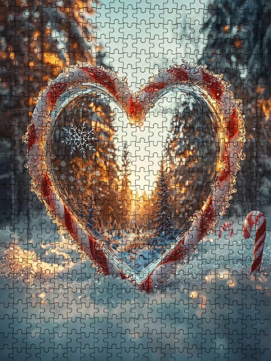 Puzzle 2000 Pezzi, Amore Fiocchi Di Neve 3D Puzzle per Adulti Impegnativo, Educa Puzzles Artistico, Divertente E Stimolante Puzzles Decorativo per La Famiglia, Regalo e Decorazione Pareti DX0YL6-17