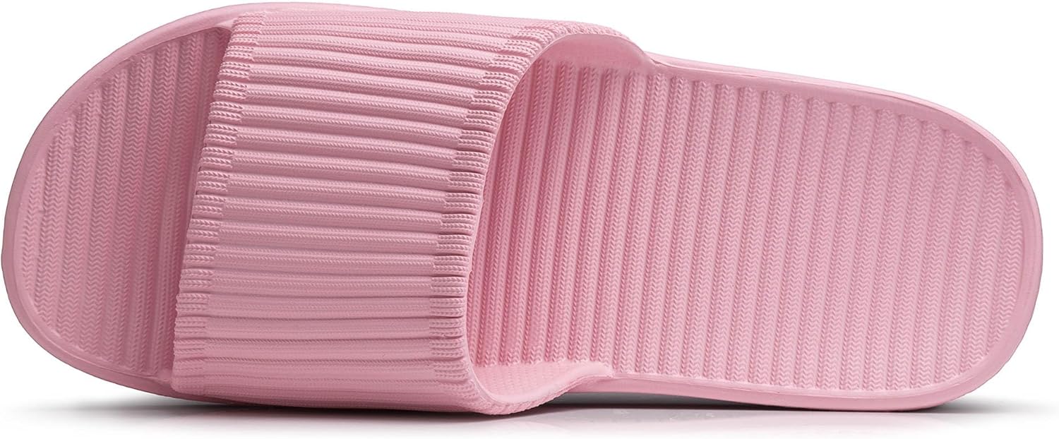Lily Zone Sliders Women, Women's Shower Slipper, Non-slip Bathroom Shower Shoes Beach Flip Flops Pool Slides Quick Drying Indoor Outdoor Summer Sandal for Women 5
