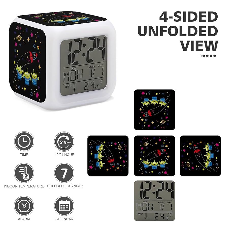 トイストーリー　リトルグリーンメン　エイリアン　目覚まし時計　ラジオ　フィギュア トイストーリー リトルグリーンメン エイリアン 目覚まし時計