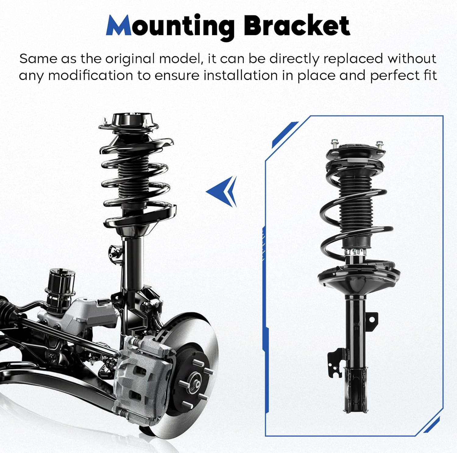 Front Struts Assembly Shock & Sway Bars End Links Fit for 2004-2007 Toyota Highlander 3.3L AWD Only (w/o Hybird), for Lexus RX330 04-06, for RX350 07-09, for RX400h 06-08, Replace 632212 K90344 (4Pcs)