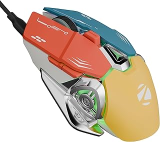 Zebronics Transformer M Plus Wired Gaming Mouse, Up to 12800 DPI, 6 Buttons with a 6-Level DPI Switch, 8 RGB Modes, 1000Hz Price In India