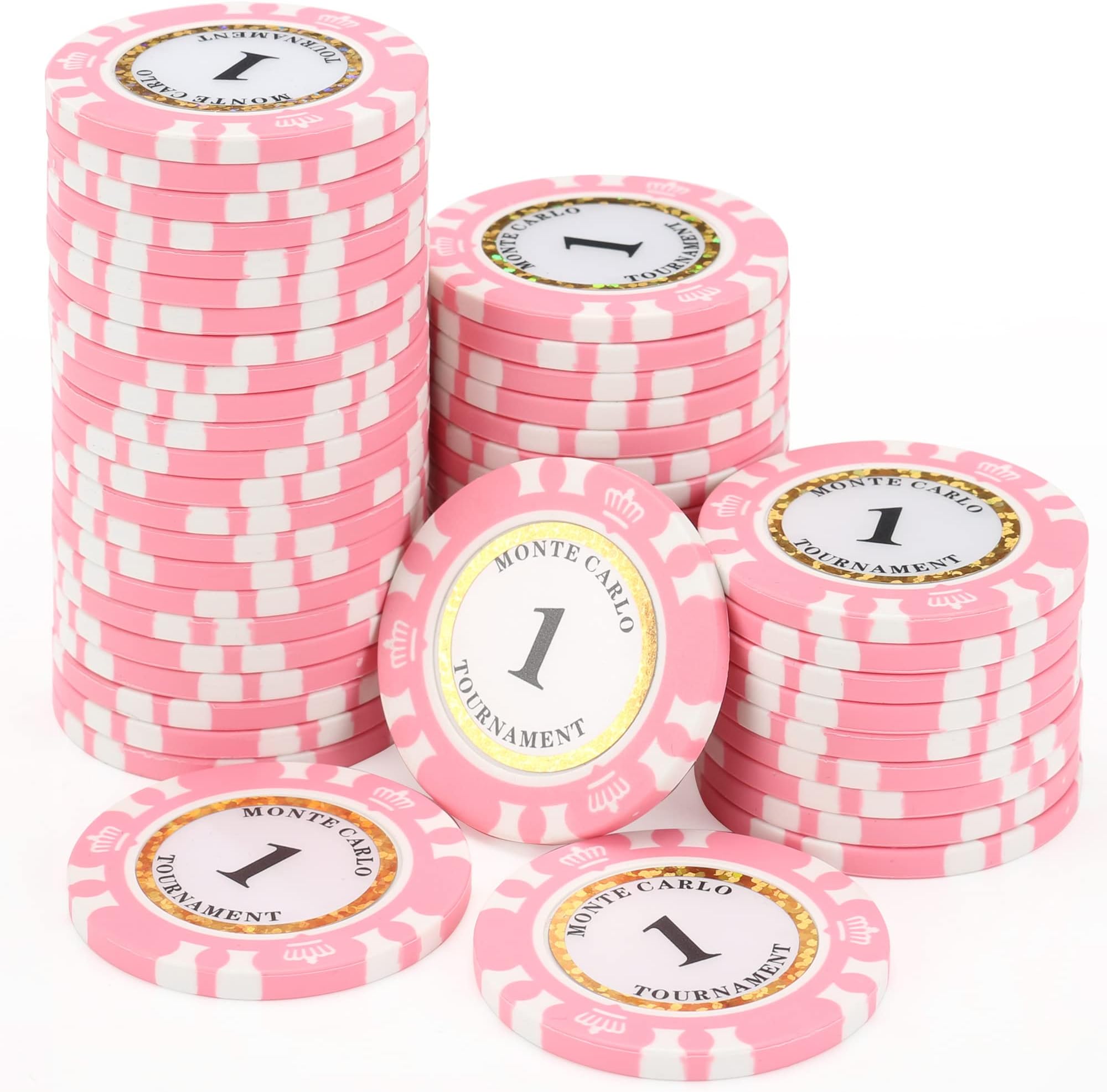 Premium Numbered Poker Chips for Card Board Game,for Texas Hold'em, Blackjack,Card Club or Late Night Poker Games
