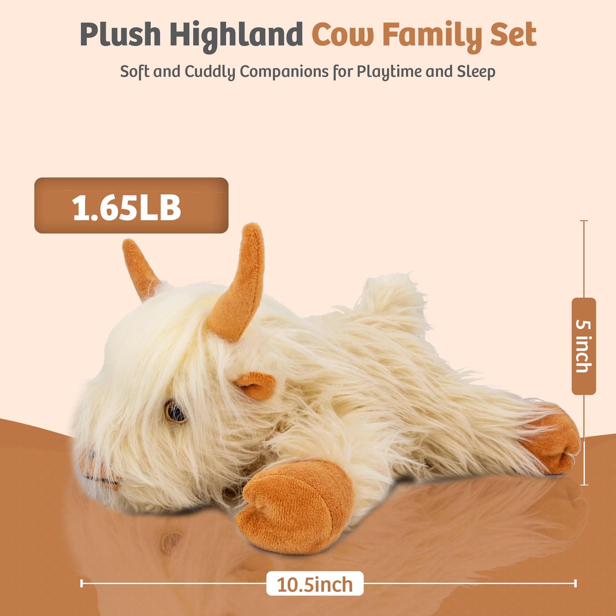 Marysun Marysun Microwavable Highland Cow Stuffed Animal - Weighted Stuffed Animal Plush, Heating Pad for Period Cramps, Cozy Gift for Girls|Women|Kids|Elderly People in use
