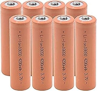 Battery 3.7V 4200Mah 18650 Li-Ion Lithium Battery Replacement Cell for Doorbell Constant Cycle Batteries 8 Pieces