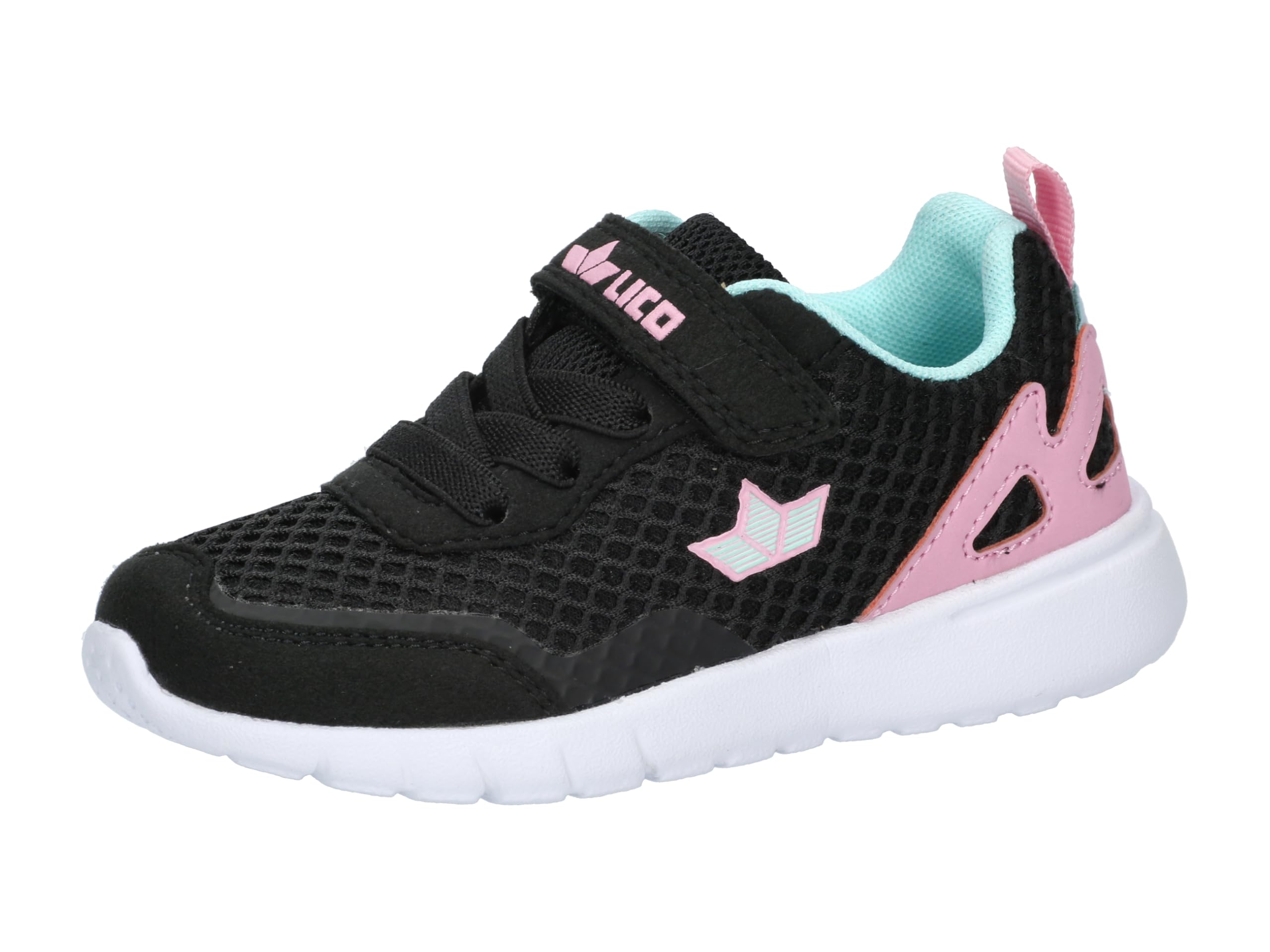 Lico Taro VS Trainers, Black/Pink/Turquoise, 34 EU