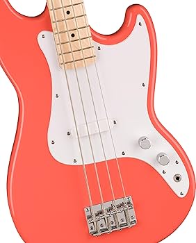 Squier Squier Sonic Bronco Bass, Taitian Coral, Maple Fingerboard