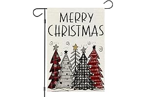 Merry Christmas Red Truck With Xmas Tree Garden Flag