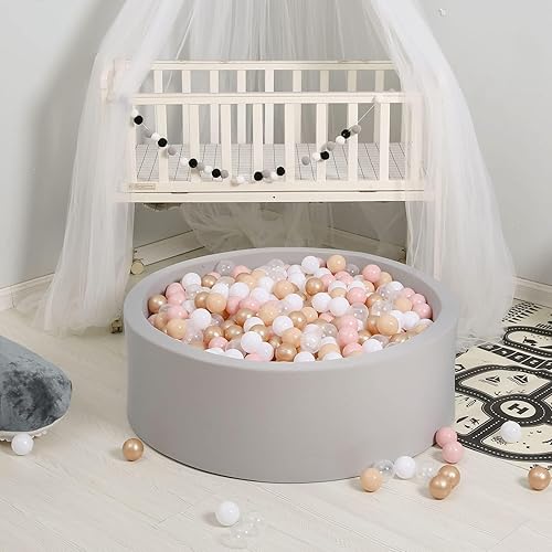 Miniatura 9 de GOGOSO Pelotas para niños pequeños, paquete de 50, 100, 200 bolas de plástico, sin ftalatos, sin BPA, no tóxicas, de 2.2 pulgadas, a prueba de