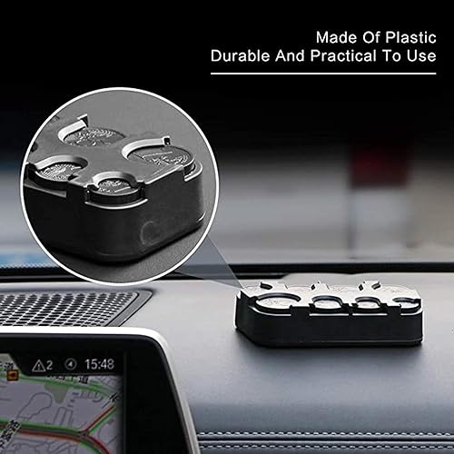 Miniatura 3 de Soporte para monedas, organizador de cambios, almacenamiento universal, dispensador de dinero, mini clasificador de centavos, caja de diez centavos,