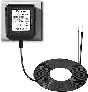 Fesasn 24V C Wire Doorbell Transformer,for All Versions of Smart Thermostat Compatible with Nest Honeywell Ecobee Wyze Sen...