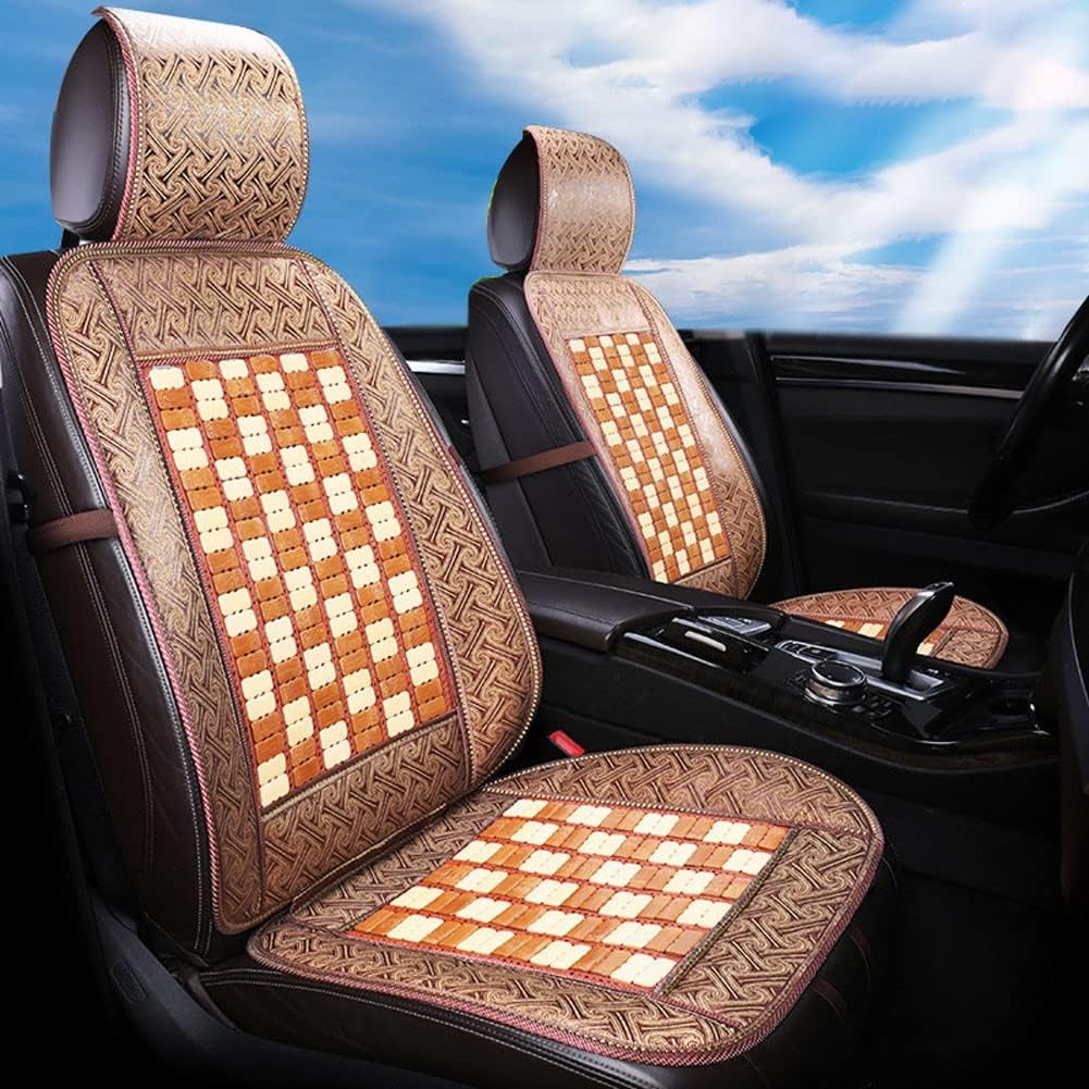 HYQHYX car seat Cushions for Driving Driver's seat Cushion, Bamboo Breathable Cool mat, seat car Cushion, can be Used in All Seasons, car Home Comfort Cushion(Color:3,Size:)