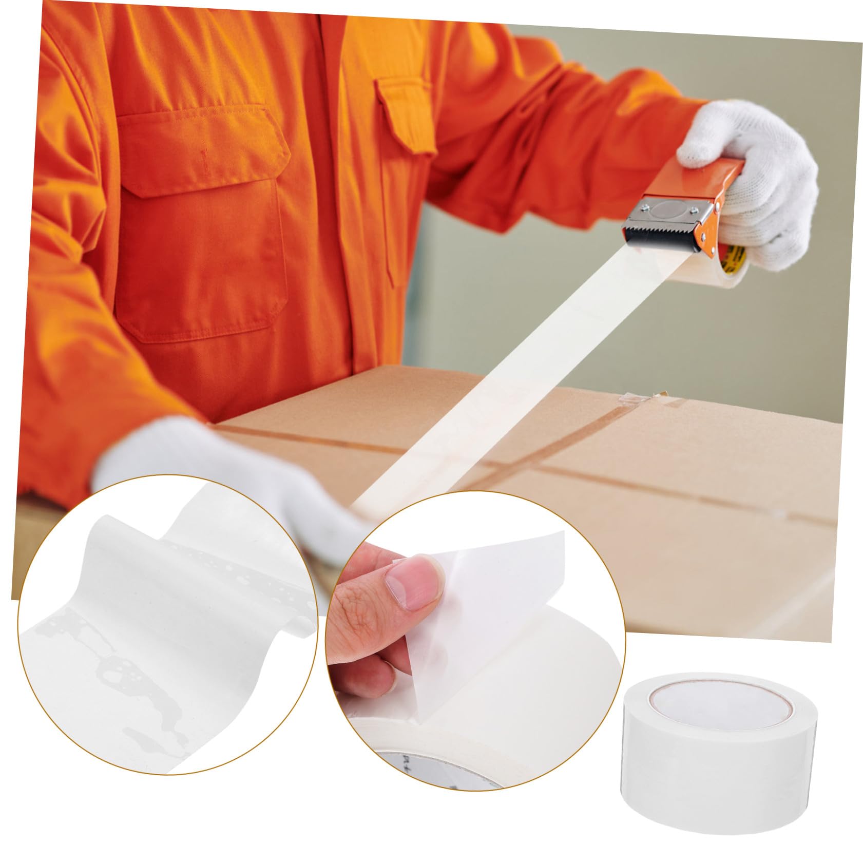 Housoutil Nastro Telato Bianco 3 Pezzi 55mm X 91m, Adesione Forte, Multiuso per Riparazioni Interne ed Esterne
